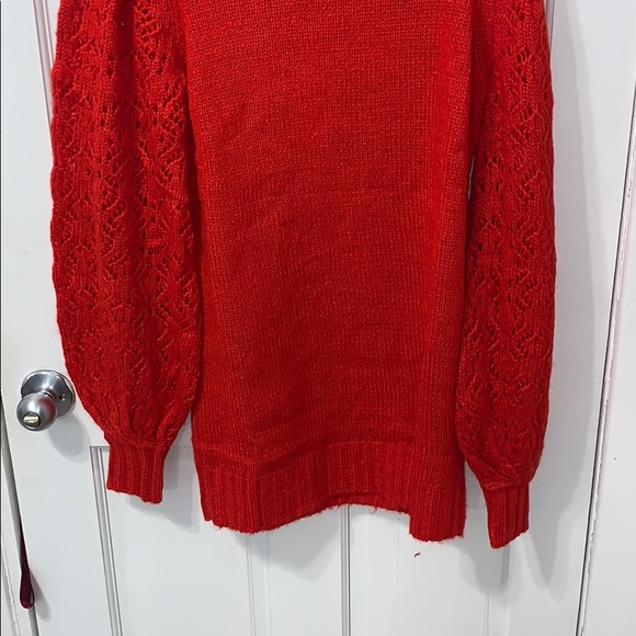 Red Francois turtle neck dress sale - Picture 8 of 12